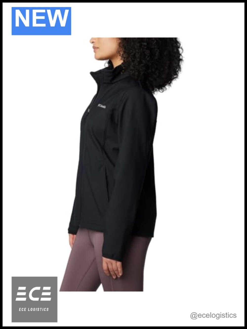 Softshell Jacket Water Wind Resistant Zip-Up Active Performance - Picture 2 of 6